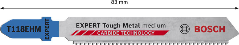 BOSCH EXPERT ‘Stainless Steel’ T 118 EHM Stichsägeblatt, 3 Stück BOSCH EXPERT ‘Stainless Steel’ T 118 EHM Stichsägeblatt, 3 Stück
