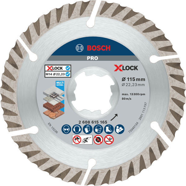 BOSCH X-LOCK Trennscheibe Standard for Universal 115 x 22,23 x 2 x 10 BOSCH X-LOCK Trennscheibe Standard for Universal 115 x 22,23 x 2 x 10
