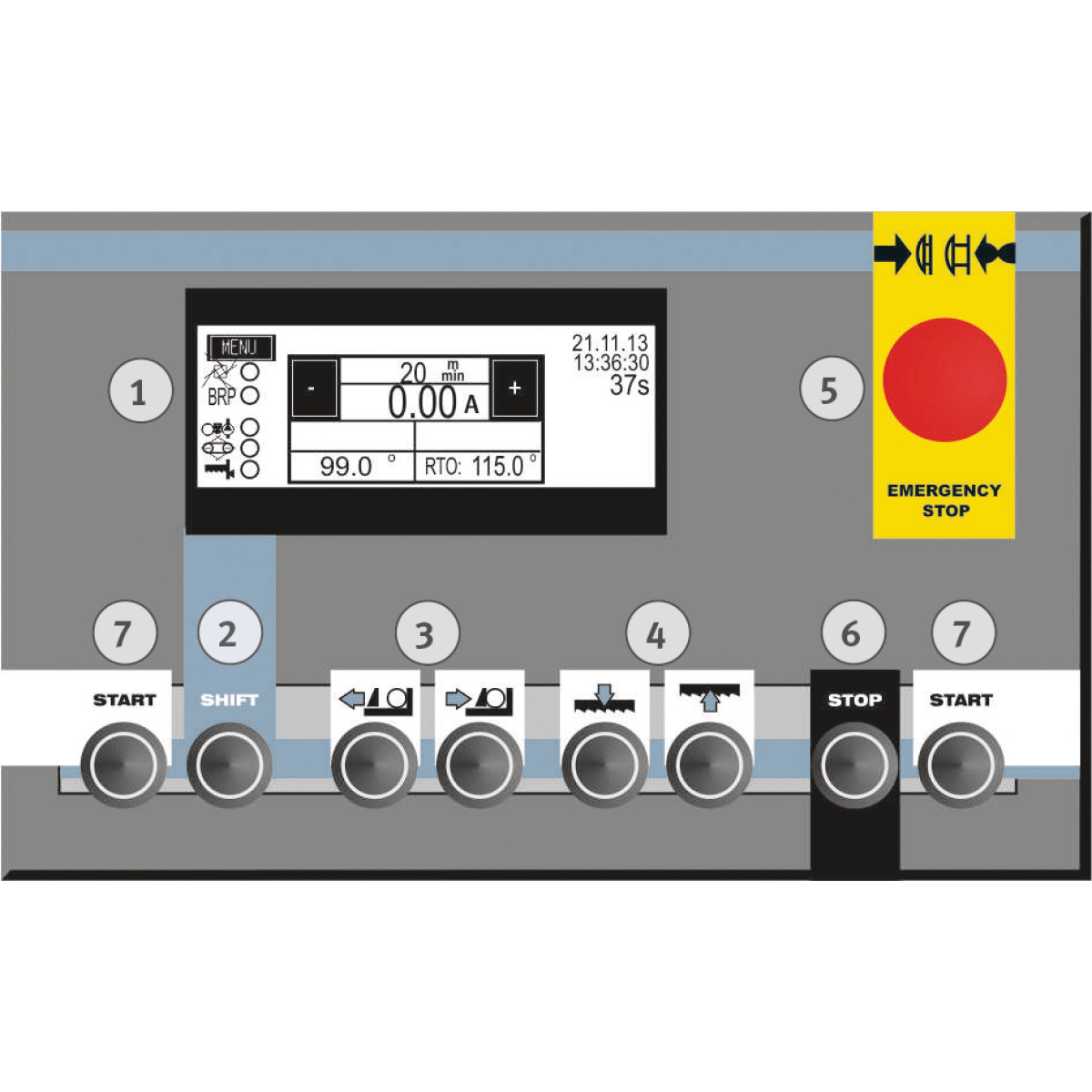 METALLKRAFT Vollhydraulische Schwenkrahmen-Metallbandsäge mit Halbautomatik für Gehrungsschnitte von +60° bis -45° BMBS 230 x 280 HA-DG METALLKRAFT Vollhydraulische Schwenkrahmen-Metallbandsäge mit Halbautomatik für Gehrungsschnitte von +60° bis -45° BMBS 230 x 280 HA-DG