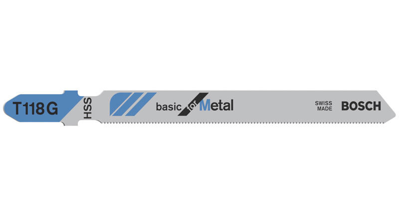 BOSCH Stichsägeblatt T 118 G Basic for Metal, 5er-Pack BOSCH Stichsägeblatt T 118 G Basic for Metal, 5er-Pack