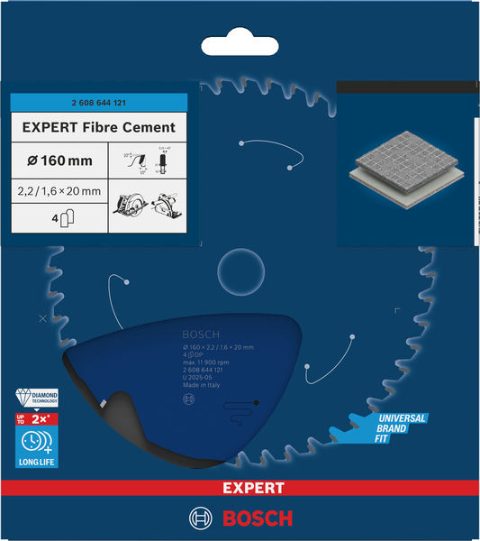 BOSCH Expert for Fibre Cement Kreissägeblatt 160 x 20 x 2,2 mm BOSCH Expert for Fibre Cement Kreissägeblatt 160 x 20 x 2,2 mm