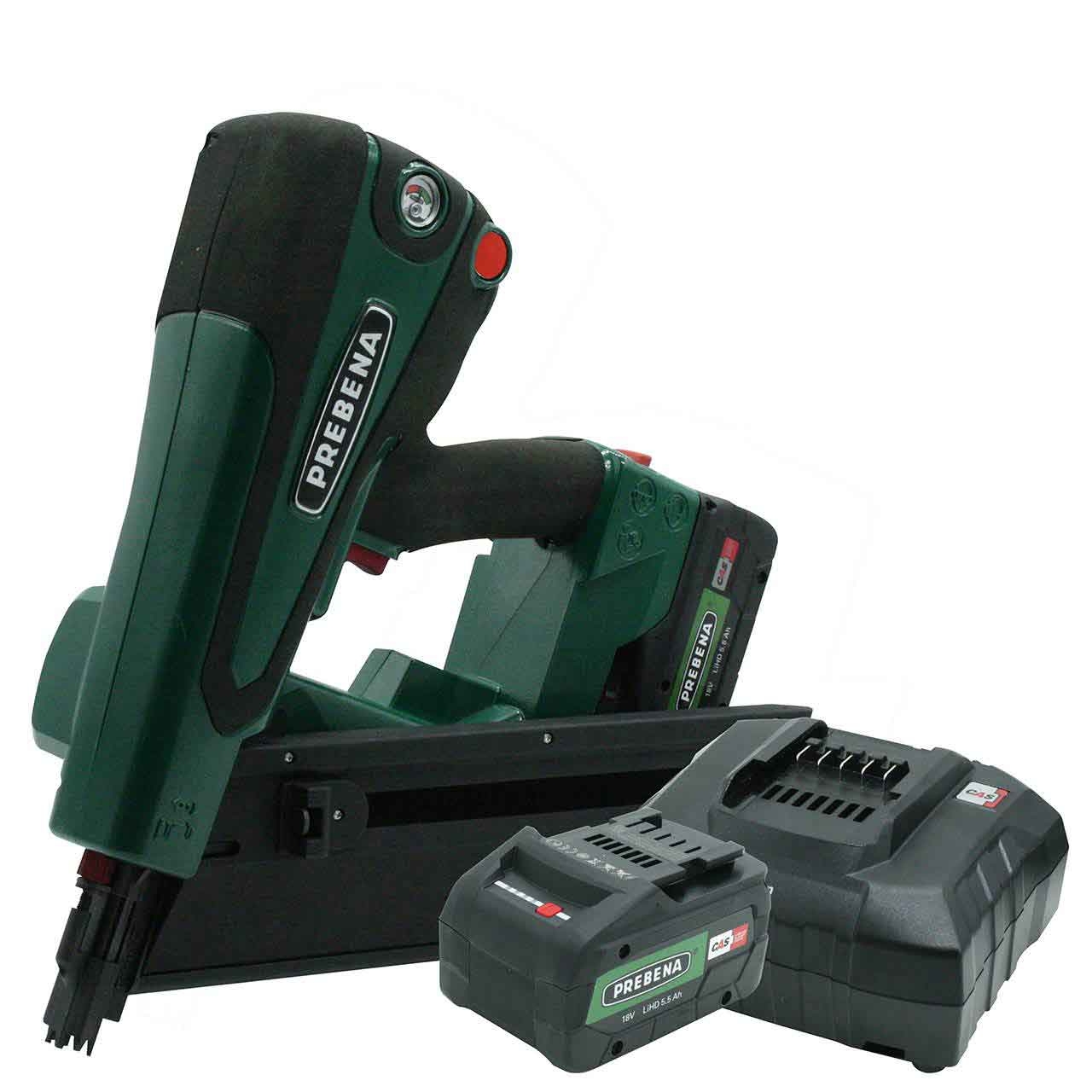 PREBENA Hybrid-Nagler  PKT-8-RKP100-SET  + Akku 5,5 + Ladegerät