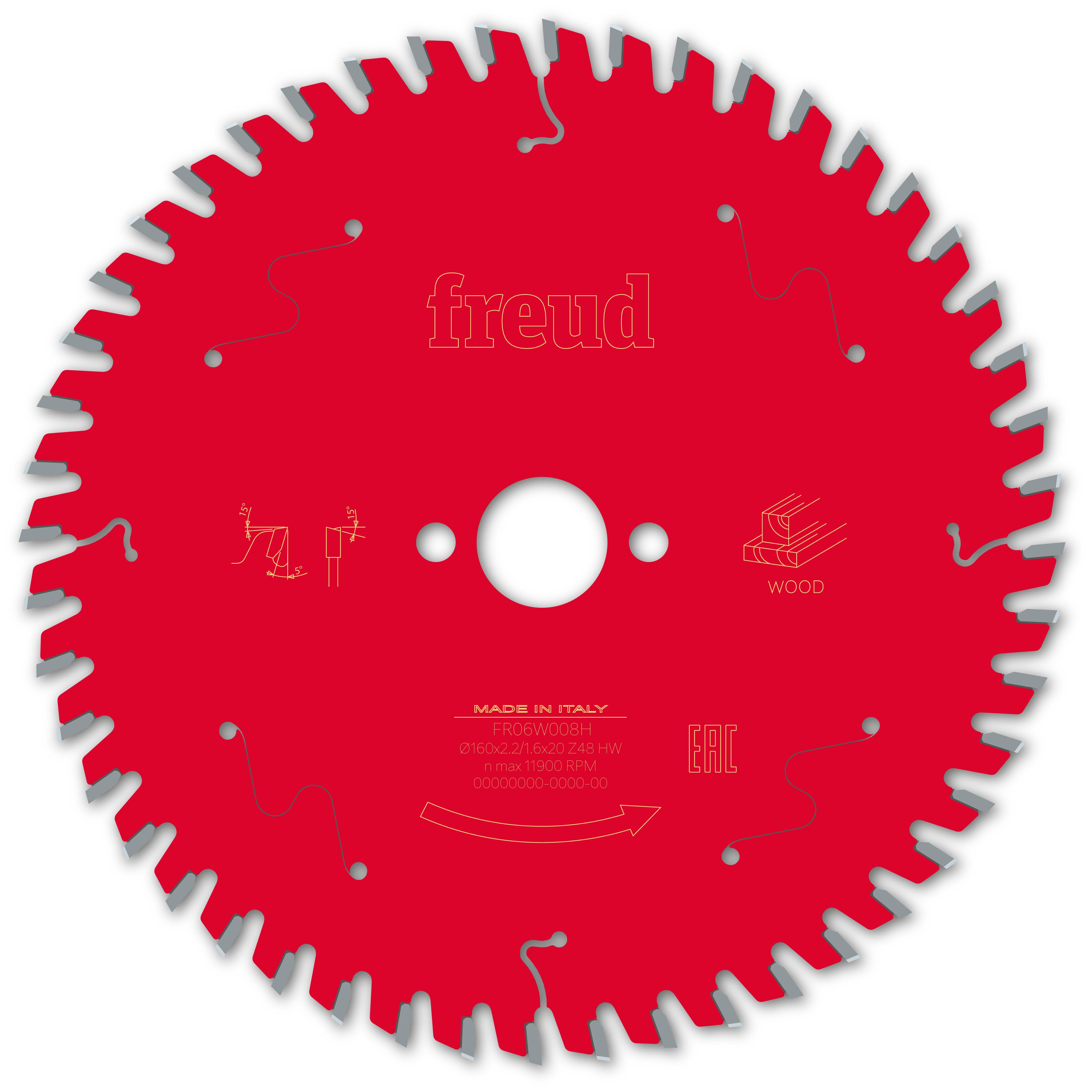 FREUD Kreissägeblatt Holz 260 x 30 x 2,4/1,8mm Z60