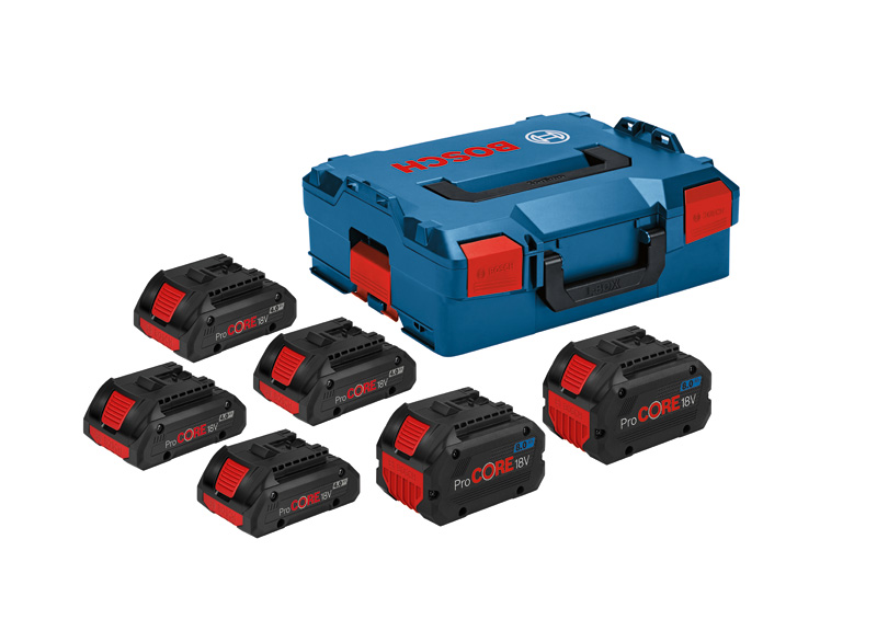 BOSCH Akkupack 4x ProCORE18V 4,0Ah + 2x ProCORE18V 8,0Ah BOSCH Akkupack 4x ProCORE18V 4,0Ah + 2x ProCORE18V 8,0Ah