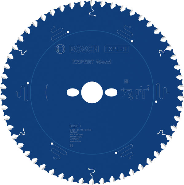 BOSCH Kreissägeblatt Expert for Wood, 254 x 30 x 2,6 mm, 54Z BOSCH Kreissägeblatt Expert for Wood, 254 x 30 x 2,6 mm, 54Z