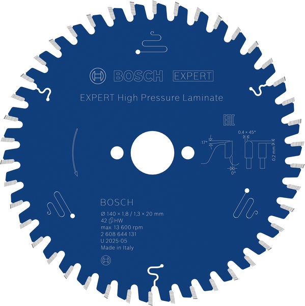 BOSCH Kreissägeblatt Expert for High Pressure Laminate BOSCH Kreissägeblatt Expert for High Pressure Laminate