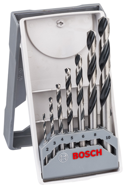 BOSCH HSS-Spiralbohrer-Set, PointTeQ, 7-tlg., Mini-X-Line, 2-8 mm BOSCH HSS-Spiralbohrer-Set, PointTeQ, 7-tlg., Mini-X-Line, 2-8 mm