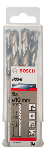 BOSCH Metallbohrer HSS-G, DIN 338 BOSCH Metallbohrer HSS-G, DIN 338