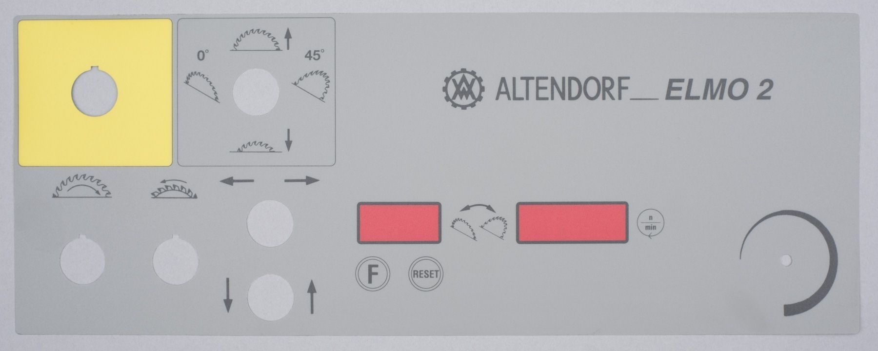 ALTENDORF Folie für Bedienpaneel F 45 ELMO2
