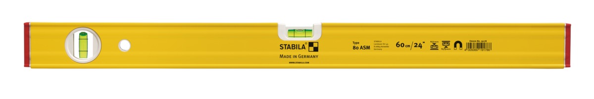 STABILA Wasserwaage Type 80 ASM, 180 cm