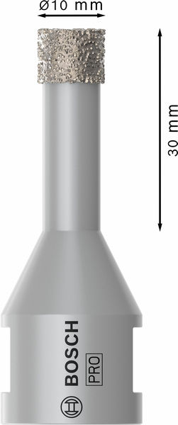 BOSCH PRO Ceramic dry Trockenbohrkrone, 10 x 30 x 22.23 mm BOSCH PRO Ceramic dry Trockenbohrkrone, 10 x 30 x 22.23 mm