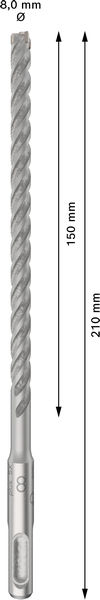 BOSCH PRO SDS plus-5X Hammerbohrer, 8 x 150 x 210 mm, 10-tlg. BOSCH PRO SDS plus-5X Hammerbohrer, 8 x 150 x 210 mm, 10-tlg.