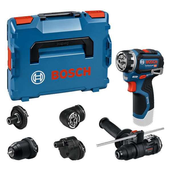 BOSCH Akku-Bohrschrauber GSR 12V-32 FC, div. Aufsätze, Zusatzhandgriff, Tiefenanschlag, L-BOXX BOSCH Akku-Bohrschrauber GSR 12V-32 FC, div. Aufsätze, Zusatzhandgriff, Tiefenanschlag, L-BOXX