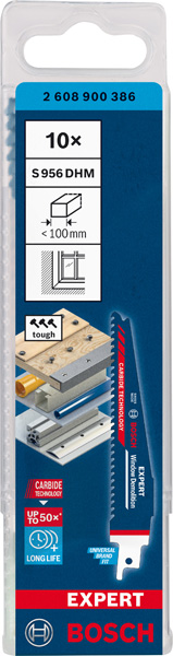 BOSCH EXPERT ‘Window Demolition’ S 956 DHM Säbelsägeblatt, 10 Stück BOSCH EXPERT ‘Window Demolition’ S 956 DHM Säbelsägeblatt, 10 Stück
