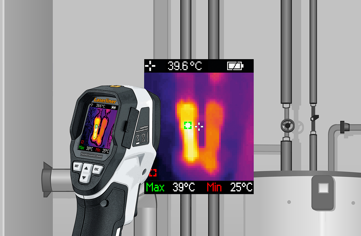 LASERLINER Wärmebildkamera ThermoVisualizer Pocket LASERLINER Wärmebildkamera ThermoVisualizer Pocket
