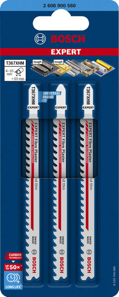 BOSCH EXPERT ‘Multi Material‘ T 367 XHM Stichsägeblatt, 3 Stück BOSCH EXPERT ‘Multi Material‘ T 367 XHM Stichsägeblatt, 3 Stück