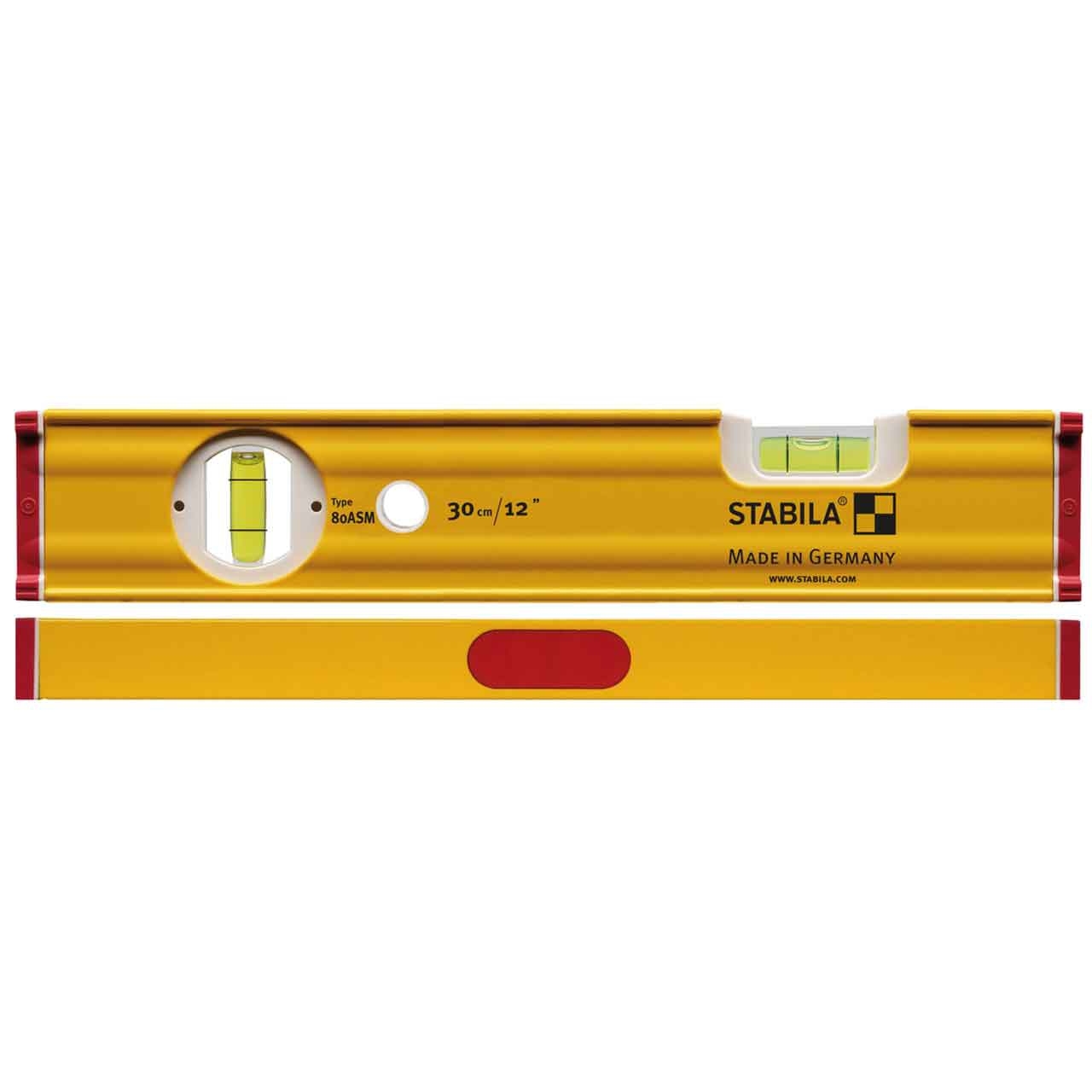 STABILA Wasserwaage Type 80 ASM, 30 cm