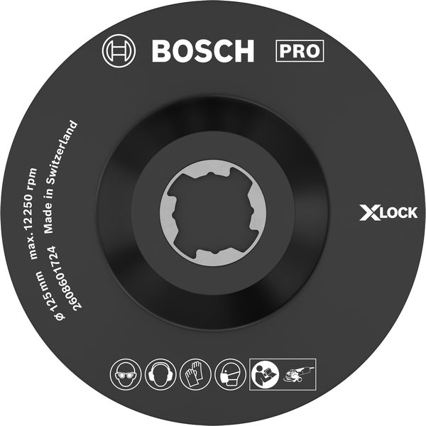 BOSCH X-LOCK SCM Stützteller mit Mittelstift, 125 mm BOSCH X-LOCK SCM Stützteller mit Mittelstift, 125 mm