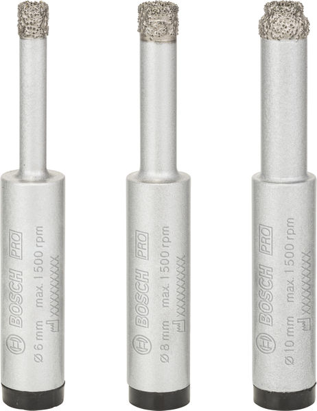 BOSCH PRO Ceramic dry Bohrer-Set, 6 x 33, 8 x 33, 10 x 33 mm, 3-tlg. BOSCH PRO Ceramic dry Bohrer-Set, 6 x 33, 8 x 33, 10 x 33 mm, 3-tlg.