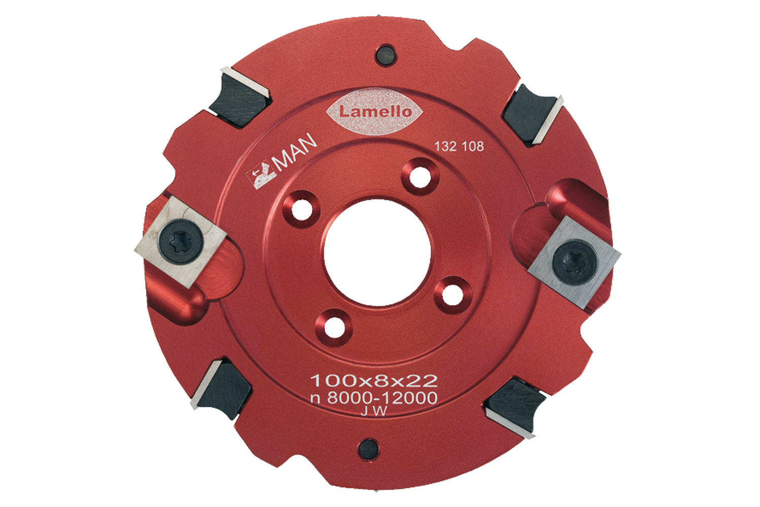 LAMELLO HW-Wendeschneidenfräser 100 x 8 x 22 mm Z4+V4 LAMELLO HW-Wendeschneidenfräser 100 x 8 x 22 mm Z4+V4