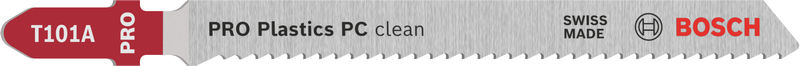 BOSCH PRO Plastics PC clean T101A Stichsägeblatt, 100 mm, 5-tlg.