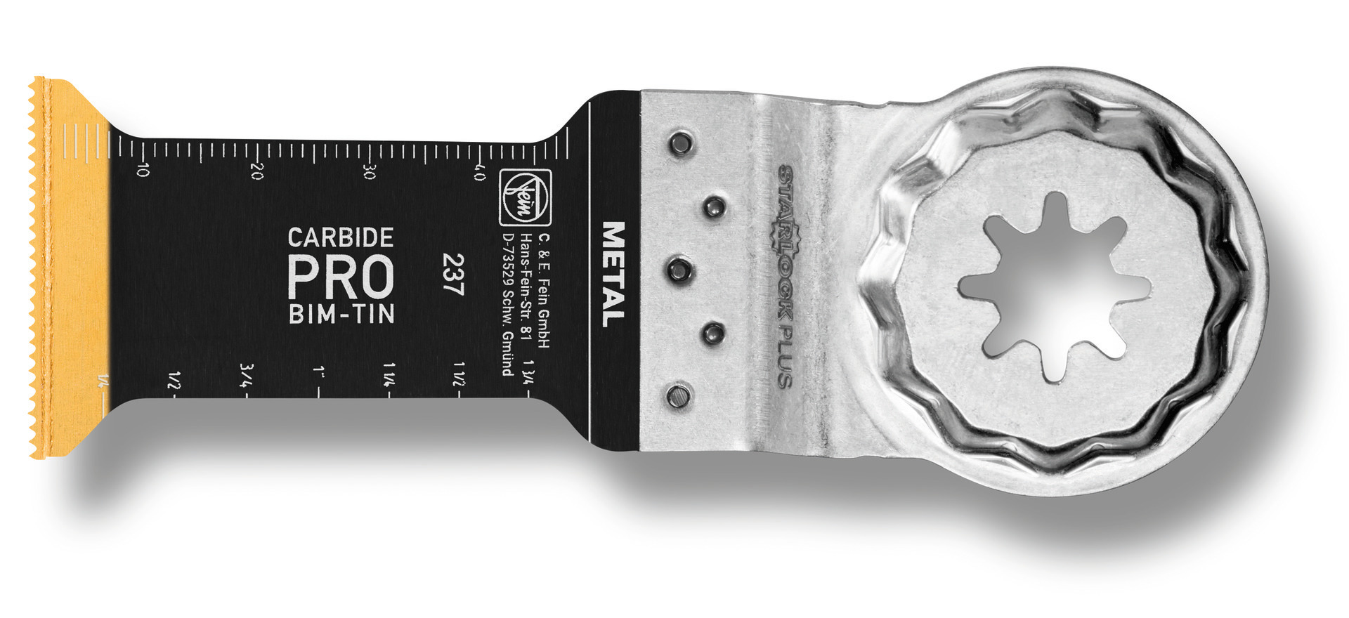 FEIN E-Cut Carbide Pro, Länge 60 mm, Breite 32 mm, VE 50 St, Aufnahme SLP FEIN E-Cut Carbide Pro, Länge 60 mm, Breite 32 mm, VE 50 St, Aufnahme SLP