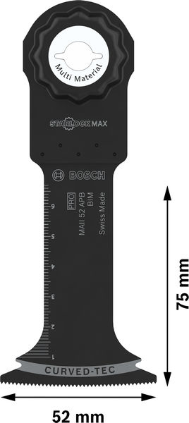 BOSCH PRO MAII 52 APB Blatt für Multifunktionswerkzeuge, 52 x 75 mm, 10-tlg. BOSCH PRO MAII 52 APB Blatt für Multifunktionswerkzeuge, 52 x 75 mm, 10-tlg.