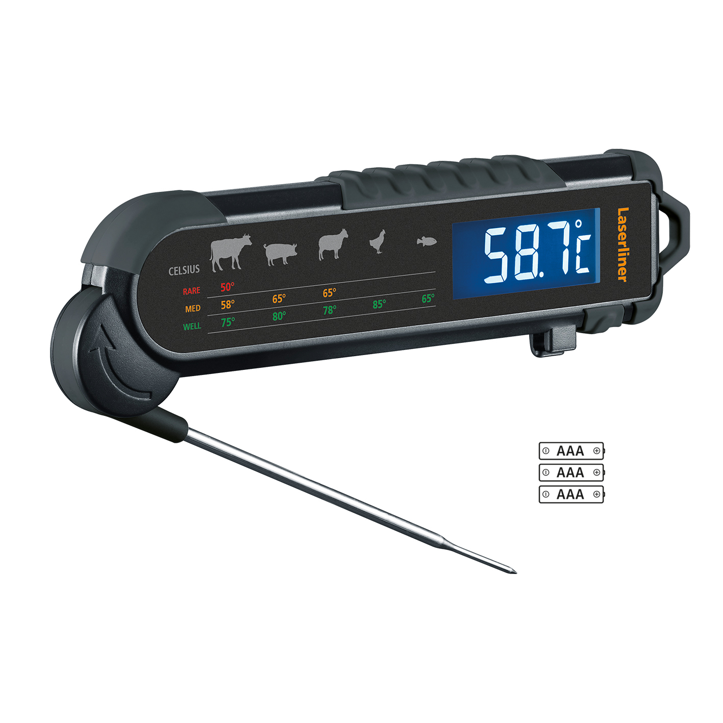 LASERLINER Grill-, Gar und Bratenthermometer ThermoMaitre LASERLINER Grill-, Gar und Bratenthermometer ThermoMaitre