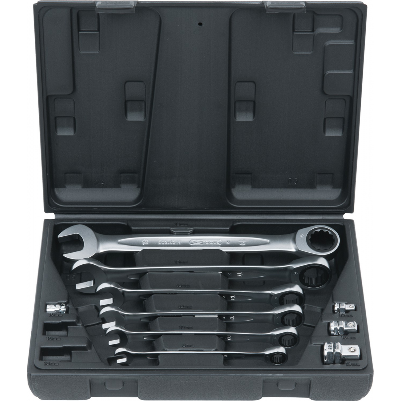 KSTools Ratschenschlüssel-Satz 10-teilig 8-19 mm gerade KSTools Ratschenschlüssel-Satz 10-teilig 8-19 mm gerade