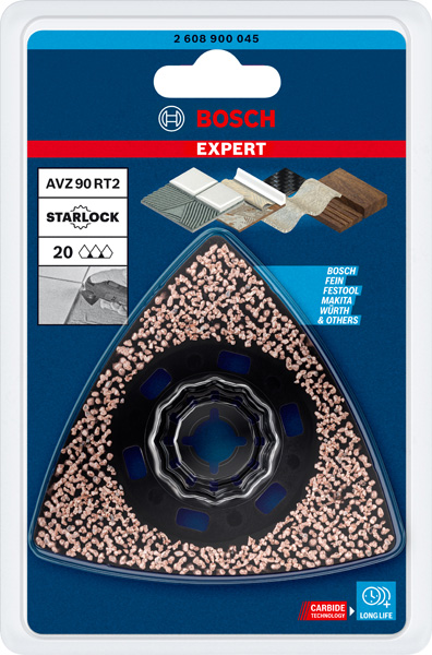 BOSCH EXPERT Sanding Plate AVZ 90 RT2 Blatt für Multifunktionswerkzeuge, 90 mm BOSCH EXPERT Sanding Plate AVZ 90 RT2 Blatt für Multifunktionswerkzeuge, 90 mm