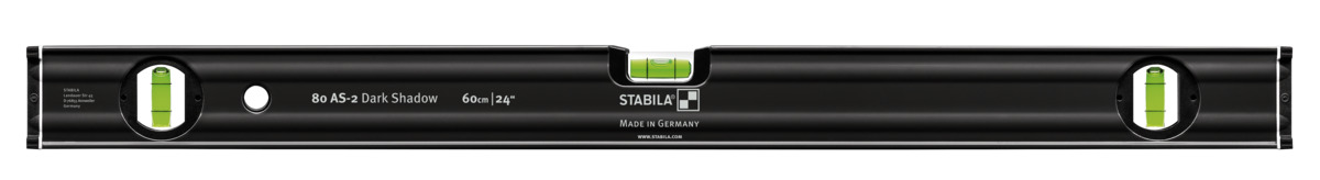 STABILA Wasserwaagen-Set 80 AS-2 Dark Shadow, 2-teilig: 60 cm, 120 cm STABILA Wasserwaagen-Set 80 AS-2 Dark Shadow, 2-teilig: 60 cm, 120 cm