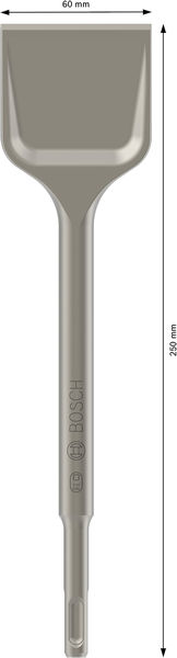 BOSCH Spatmeißel mit SDS plus-Aufnahme, 250 x 60 mm BOSCH Spatmeißel mit SDS plus-Aufnahme, 250 x 60 mm
