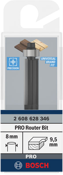 BOSCH Laminat-Bündigfräser, 8 mm, D1 9,5 mm, L 25,4 mm, G 68 mm BOSCH Laminat-Bündigfräser, 8 mm, D1 9,5 mm, L 25,4 mm, G 68 mm