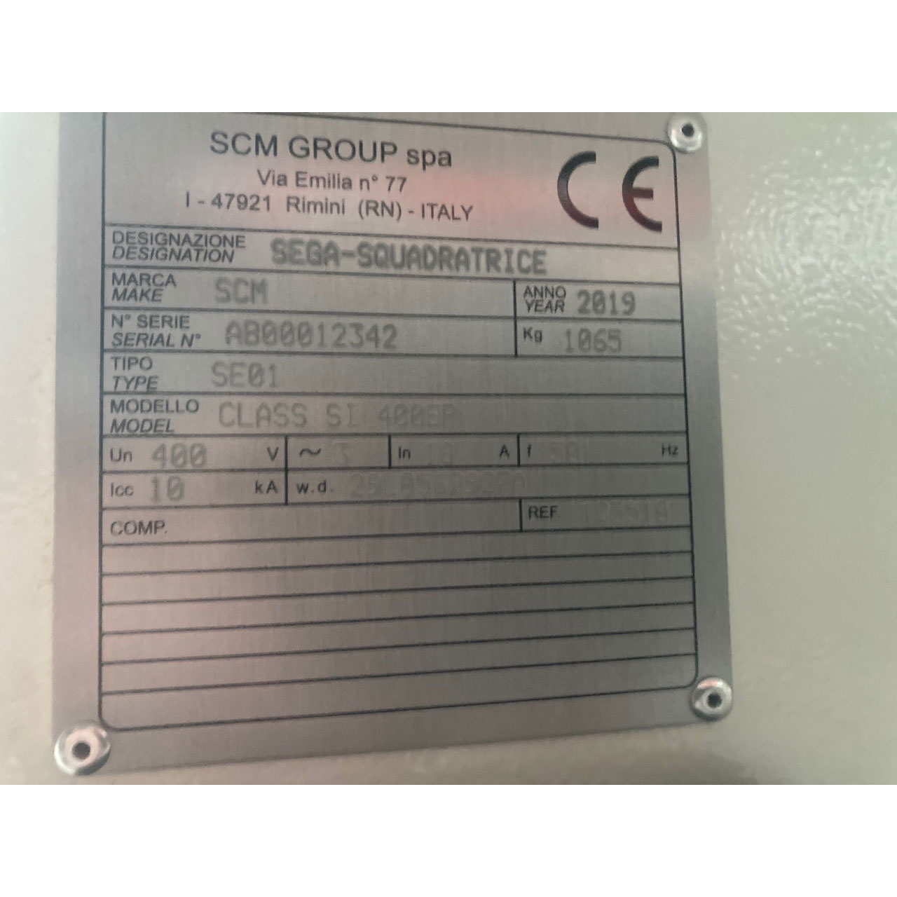SCM Formatkreissäge SI 400 EP Class SCM Formatkreissäge SI 400 EP Class