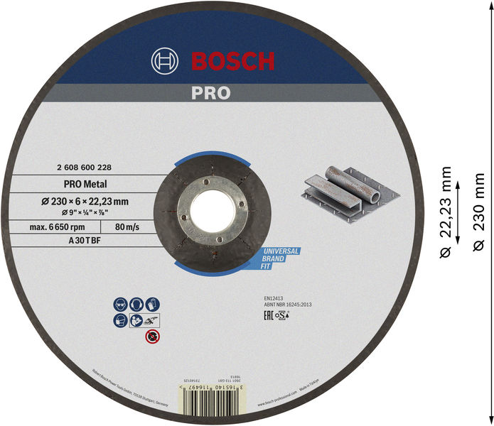 BOSCH Schruppscheibe gekröpft Expert for Metal BOSCH Schruppscheibe gekröpft Expert for Metal
