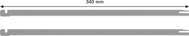 BOSCH 2-teilige Säbelsägeblatt-Sets für Schaumstoffsägen 300mm BOSCH 2-teilige Säbelsägeblatt-Sets für Schaumstoffsägen 300mm