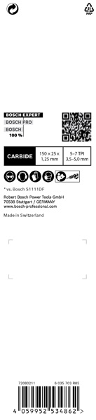 BOSCH EXPERT Wood with Metal Demolition S967XHM Säbelsägeblatt, 1 Stück BOSCH EXPERT Wood with Metal Demolition S967XHM Säbelsägeblatt, 1 Stück