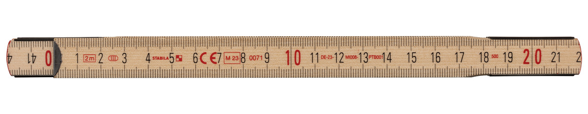 STABILA Holz-Gliedermaßstab Type 507 N, 2 m, naturfarben STABILA Holz-Gliedermaßstab Type 507 N, 2 m, naturfarben