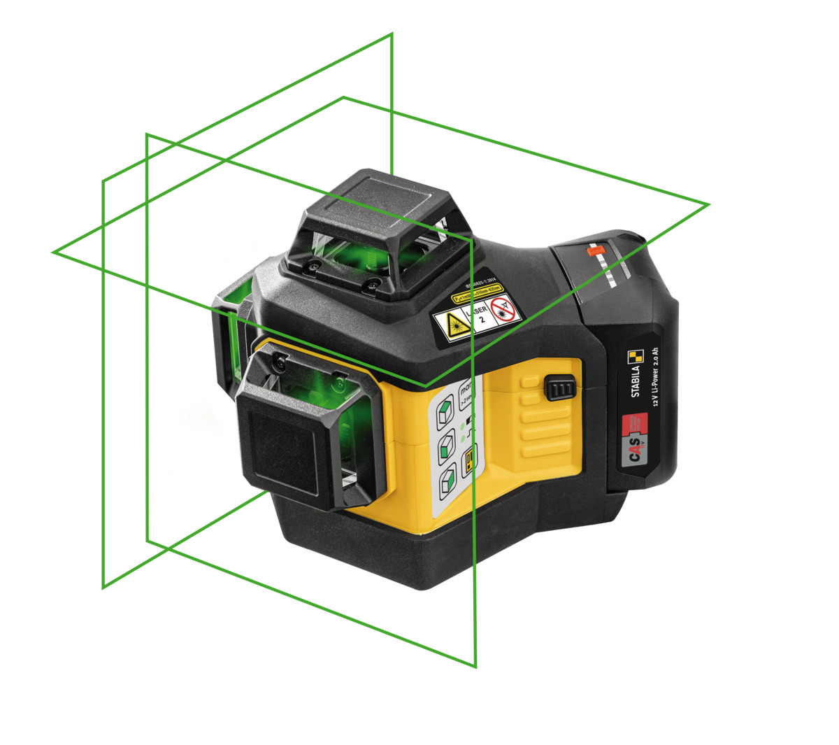 STABILA Multilinien-Laser LAX 600 G, 12-V-System, 7-teiliges Set, mit Akku und Ladegerät (EU) STABILA Multilinien-Laser LAX 600 G, 12-V-System, 7-teiliges Set, mit Akku und Ladegerät (EU)