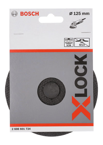 BOSCH X-LOCK SCM Stützteller mit Mittelstift, 125 mm BOSCH X-LOCK SCM Stützteller mit Mittelstift, 125 mm