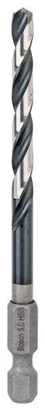 BOSCH HSS Spiralbohrer mit Sechskantschaft 5,0 mm BOSCH HSS Spiralbohrer mit Sechskantschaft 5,0 mm