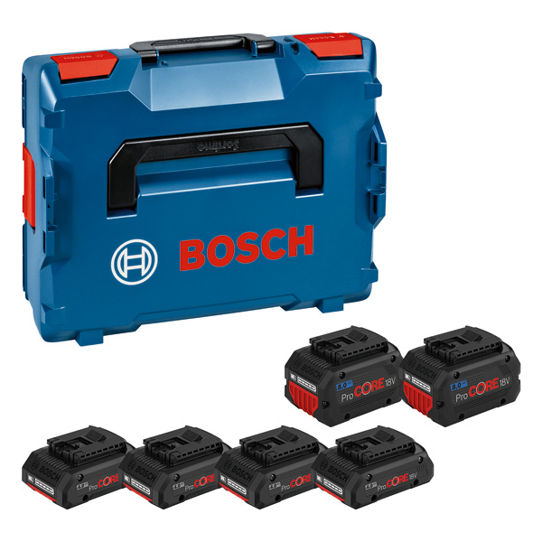 BOSCH Akkupack 4x ProCORE18V 4,0Ah + 2x ProCORE18V 8,0Ah BOSCH Akkupack 4x ProCORE18V 4,0Ah + 2x ProCORE18V 8,0Ah