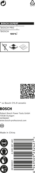 BOSCH EXPERT HEX-9 HardCeramic Bohrer, 6 x 90 mm BOSCH EXPERT HEX-9 HardCeramic Bohrer, 6 x 90 mm