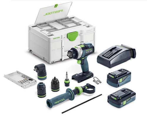 FESTOOL Akku-Schlagbohrschrauber QUADRIVE TPC 18/4 5,0/4,0 I-Set/XL