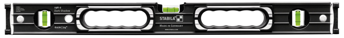STABILA Wasserwaagen-Set 196-2 Dark Shadow, 2-teilig: 61 cm, 122 cm