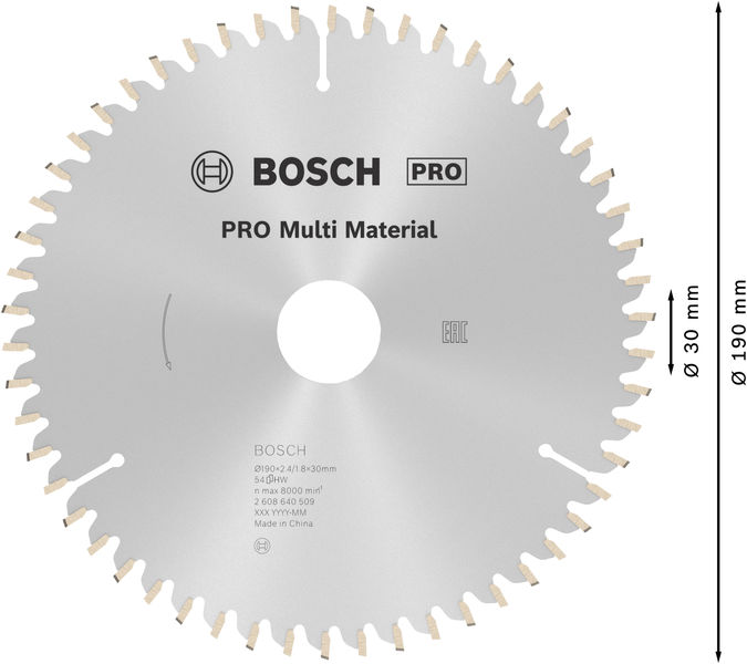 BOSCH Kreissägeblatt Multi Material BOSCH Kreissägeblatt Multi Material