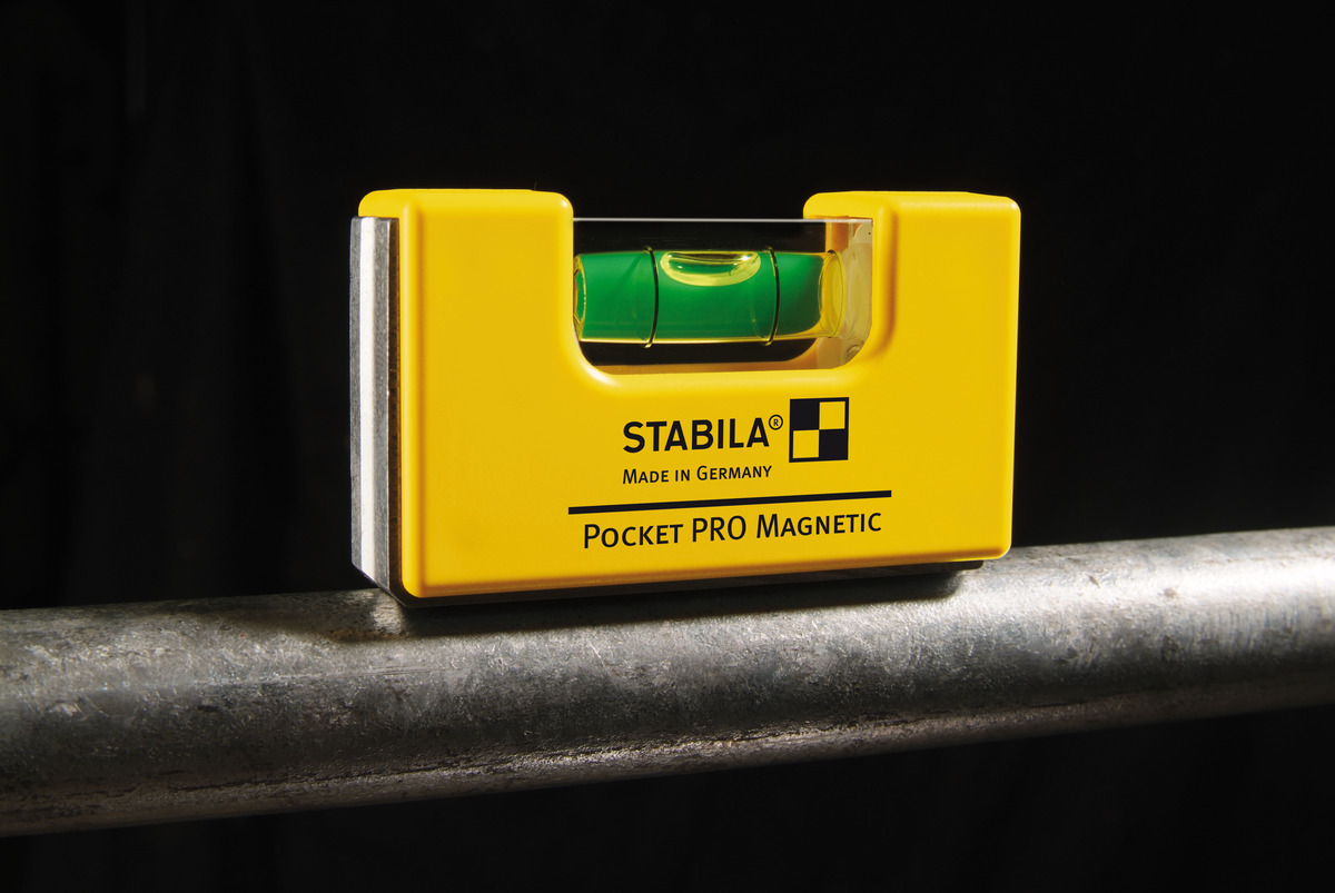 STABILA Wasserwaage Pocket PRO Magnetic, 7 cm, mit Gürtel-Clip STABILA Wasserwaage Pocket PRO Magnetic, 7 cm, mit Gürtel-Clip