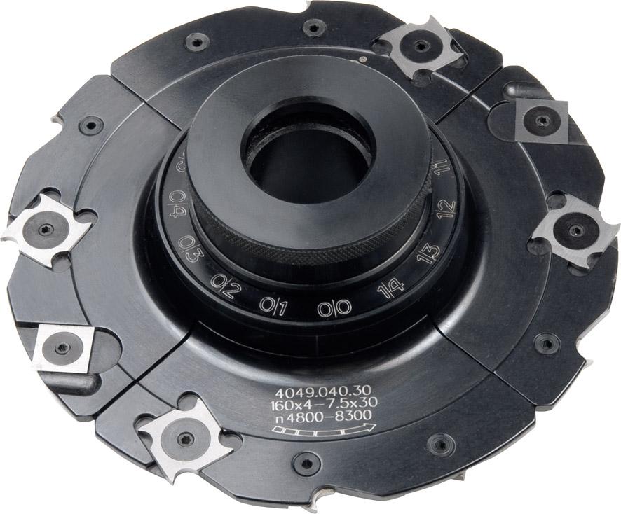 GUHDO HW-Wendeplatten-Verstellnuter Z4+V4 160x12,5-24x30 mit Büchse MAN