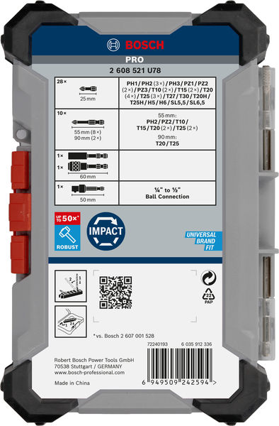 BOSCH PRO Impact Schrauberbit Set, 41-tlg. BOSCH PRO Impact Schrauberbit Set, 41-tlg.