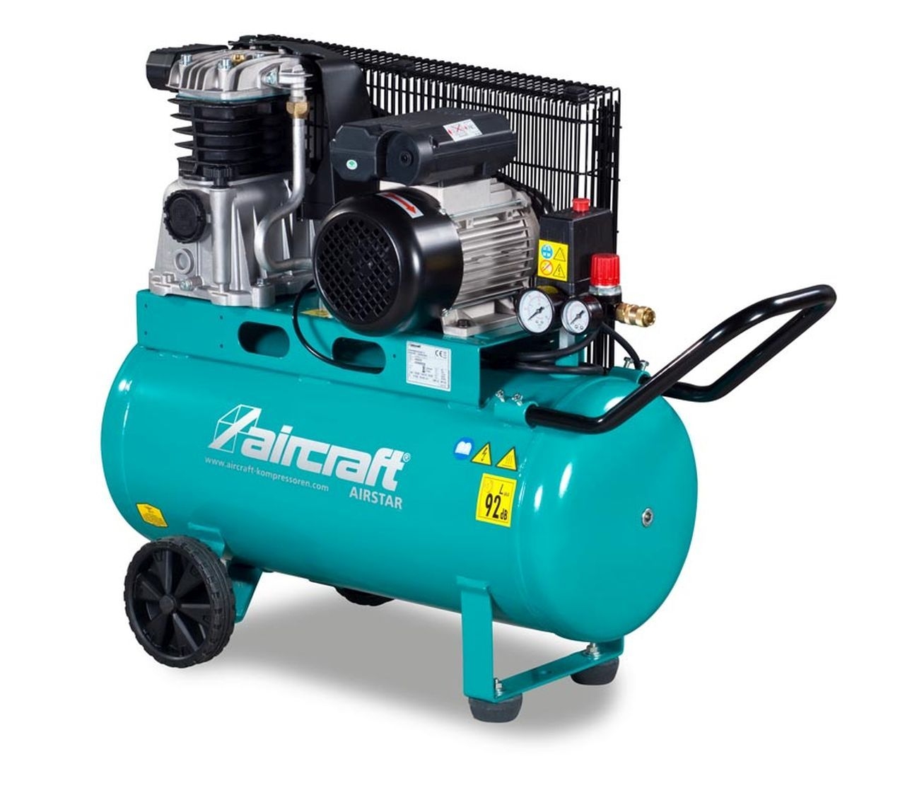 AIRCRAFT Mobiler Kolbenkompressor mit Riemenantrieb AIRSTAR 321/50 E